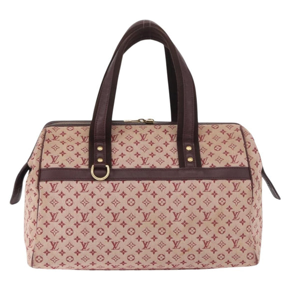 LOUIS VUITTON Monogram Mini Josephine GM Hand Bag Red M92213 LV Auth 178965