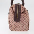 LOUIS VUITTON Monogram Mini Josephine GM Hand Bag Red M92213 LV Auth 178965-4