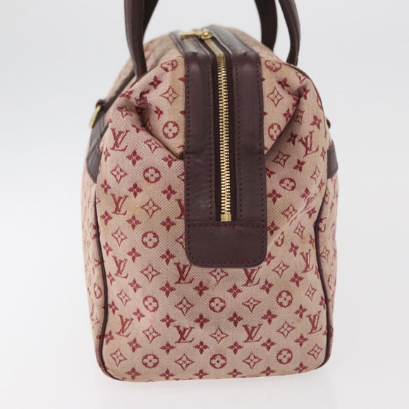 LOUIS VUITTON Monogram Mini Josephine GM Hand Bag Red M92213 LV Auth 178965