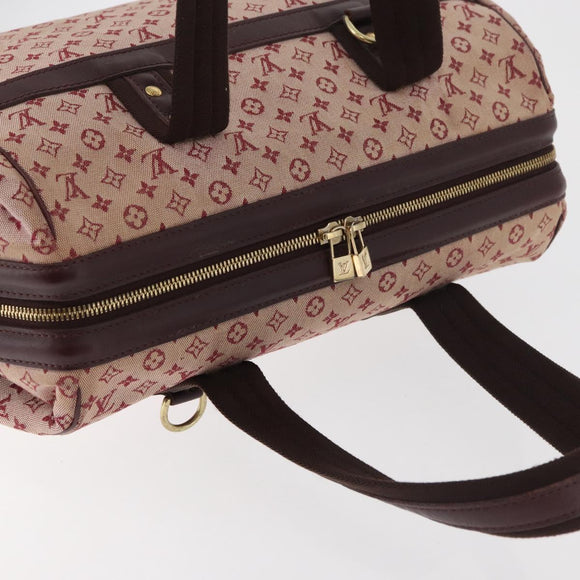 LOUIS VUITTON Monogram Mini Josephine GM Hand Bag Red M92213 LV Auth 178965