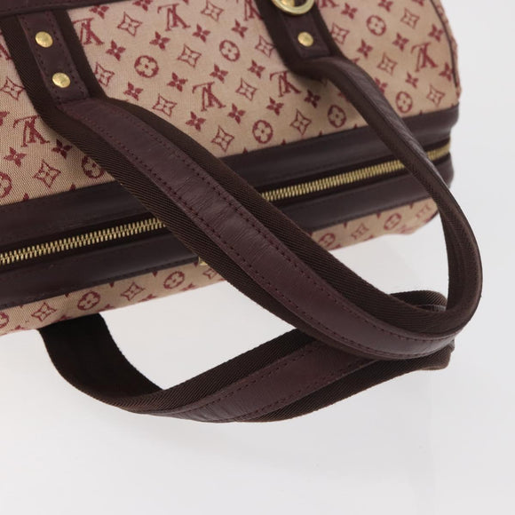 LOUIS VUITTON Monogram Mini Josephine GM Hand Bag Red M92213 LV Auth 178965