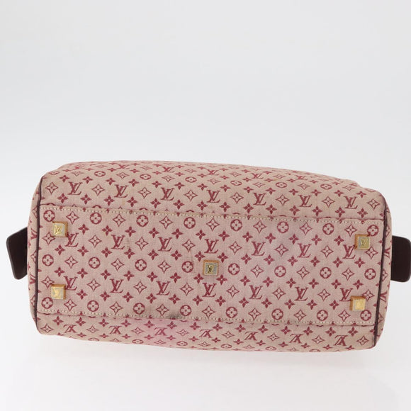 LOUIS VUITTON Monogram Mini Josephine GM Hand Bag Red M92213 LV Auth 178965