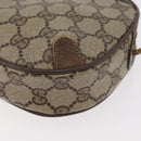 GUCCI GG Supreme Web Sherry Line Bag PVC Beige Gold 89 02 066 Auth 178969-11