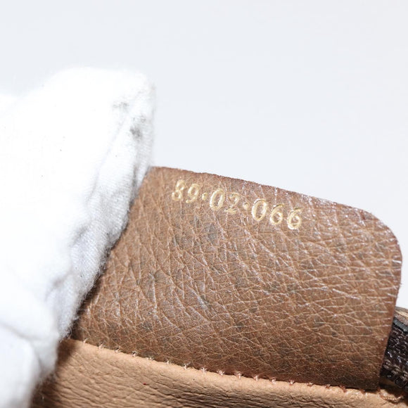 GUCCI GG Supreme Web Sherry Line Bag PVC Beige Gold 89 02 066 Auth 178969