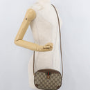 GUCCI GG Supreme Web Sherry Line Bag PVC Beige Gold 89 02 066 Auth 178969-21