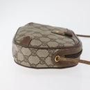 GUCCI GG Supreme Web Sherry Line Bag PVC Beige Gold 89 02 066 Auth 178969-4