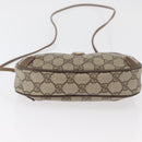 GUCCI GG Supreme Web Sherry Line Bag PVC Beige Gold 89 02 066 Auth 178969-9