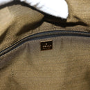 FENDI Zucca Canvas Vanity Pouch Brown Black Auth 178970-17