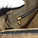 FENDI Zucca Canvas Vanity Pouch Brown Black Auth 178970-20