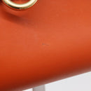 Salvatore Ferragamo Gancini Sofia Hand Bag Leather 2way Orange Gold Auth 178971A-17