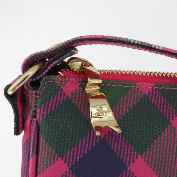 Vivienne Westwood Shoulder Bag PVC Pink Gold Auth 178973A