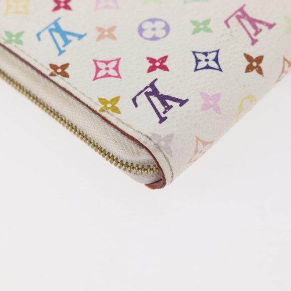 LOUIS VUITTON Multicolor Zippy Coin Purse Coin Purse White M93741 Auth 178977A