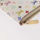 LOUIS VUITTON Multicolor Zippy Coin Purse Coin Purse White M93741 Auth 178977A-16
