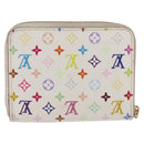 LOUIS VUITTON Multicolor Zippy Coin Purse Coin Purse White M93741 Auth 178977A-2