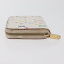 LOUIS VUITTON Multicolor Zippy Coin Purse Coin Purse White M93741 Auth 178977A-4