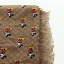 GUCCI MicroGG Disney Collaboration Mickey Mouse Stole Silk Beige Auth 178978SAM-15