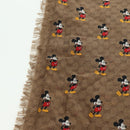 GUCCI MicroGG Disney Collaboration Mickey Mouse Stole Silk Beige Auth 178978SAM-5