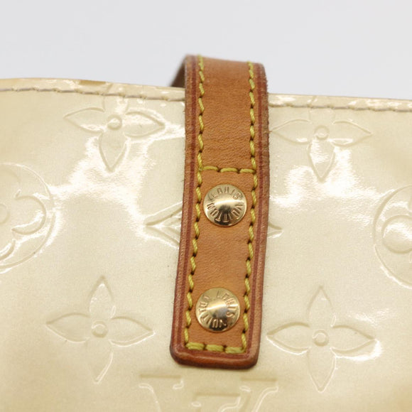 LOUIS VUITTON Monogram Vernis Reade PM Hand Bag Perle M91336 LV Auth 178983