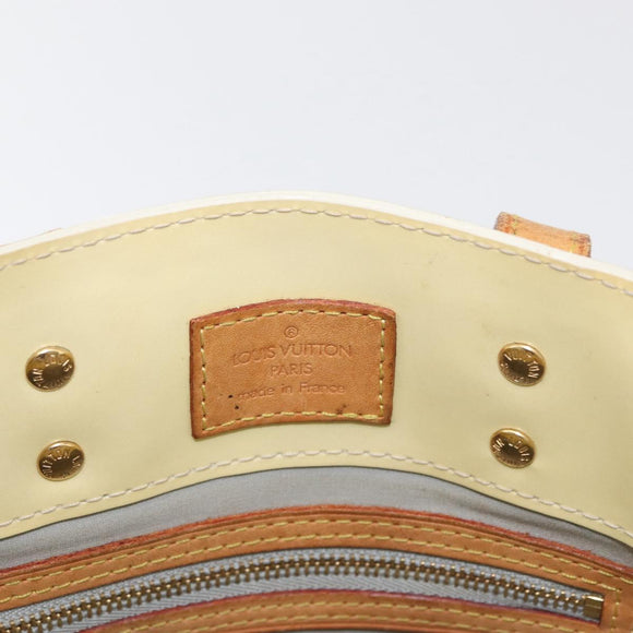 LOUIS VUITTON Monogram Vernis Reade PM Hand Bag Perle M91336 LV Auth 178983