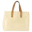 LOUIS VUITTON Monogram Vernis Reade PM Hand Bag Perle M91336 LV Auth 178983-13