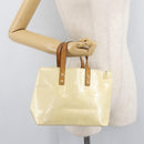 LOUIS VUITTON Monogram Vernis Reade PM Hand Bag Perle M91336 LV Auth 178983-23