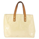LOUIS VUITTON Monogram Vernis Reade PM Hand Bag Perle M91336 LV Auth 178983-2