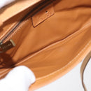 CELINE C Macadam Canvas Shoulder Bag Suede Pink Gold Auth 178989A-11