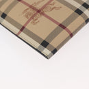 BURBERRY Nova Check Chain Shoulder Bag PVC Beige Gold Auth 178990A-16