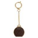 LOUIS VUITTON Porte Cles Boite Chapeau Key Holder metal Gold M62230 Auth 178996M-6