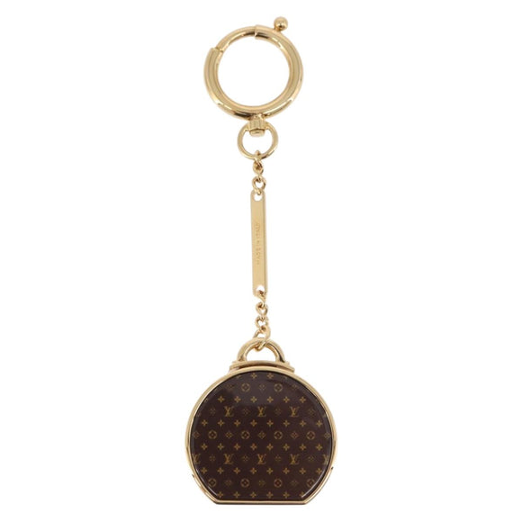 LOUIS VUITTON Porte Cles Boite Chapeau Key Holder metal Gold M62230 Auth 178996M