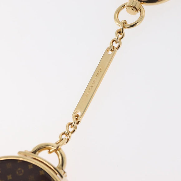 LOUIS VUITTON Porte Cles Boite Chapeau Key Holder metal Gold M62230 Auth 178996M