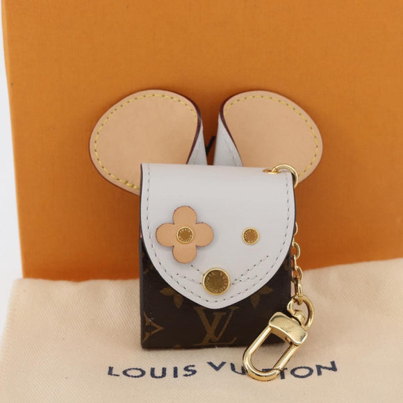 LOUIS VUITTON Monogram Etui Oortelefoon Muis Oortelefoonhoesje GI0447 LV Auth 178997M