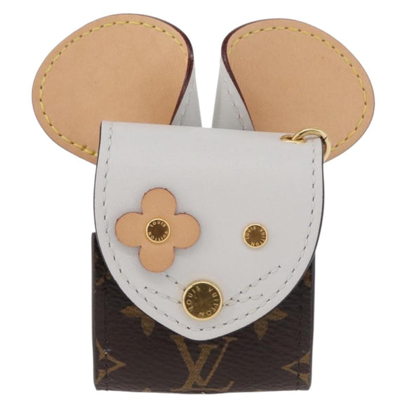 LOUIS VUITTON Monogram Etui Oortelefoon Muis Oortelefoonhoesje GI0447 LV Auth 178997M