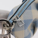 LOEWE Elephant Bag Charm Leather Light Blue Auth 178998SAM-9