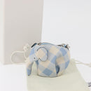 LOEWE Elephant Bag Charm Leather Light Blue Auth 178998SAM-12