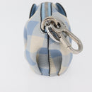 LOEWE Elephant Bag Charm Leather Light Blue Auth 178998SAM-4