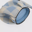 LOEWE Elephant Bag Charm Leather Light Blue Auth 178998SAM-8