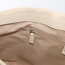 Christian Dior Trotter Canvas Tote Bag Beige Silver Auth 179002A-21