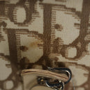 Christian Dior Trotter Canvas Tote Bag Beige Silver Auth 179002A-24