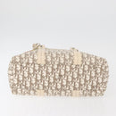 Christian Dior Trotter Canvas Tote Bag Beige Silver Auth 179002A-5