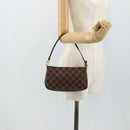 LOUIS VUITTON Damier Ebene Navona Accessory Pouch N51983 LV Auth 179003A-21