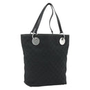 GUCCI GG Canvas Tote Bag Black Silver 120836 Auth 179008-1