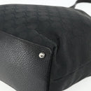 GUCCI GG Canvas Tote Bag Black Silver 120836 Auth 179008-15