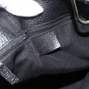 GUCCI GG Canvas Tote Bag Black Silver 120836 Auth 179008-17