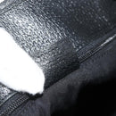 GUCCI GG Canvas Tote Bag Black Silver 120836 Auth 179008-12