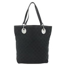 GUCCI GG Canvas Tote Bag Black Silver 120836 Auth 179008-2