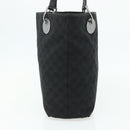 GUCCI GG Canvas Tote Bag Black Silver 120836 Auth 179008-3