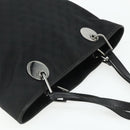 GUCCI GG Canvas Tote Bag Black Silver 120836 Auth 179008-6