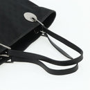 GUCCI GG Canvas Tote Bag Black Silver 120836 Auth 179008-7