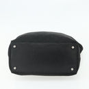 GUCCI GG Canvas Tote Bag Black Silver 120836 Auth 179008-5